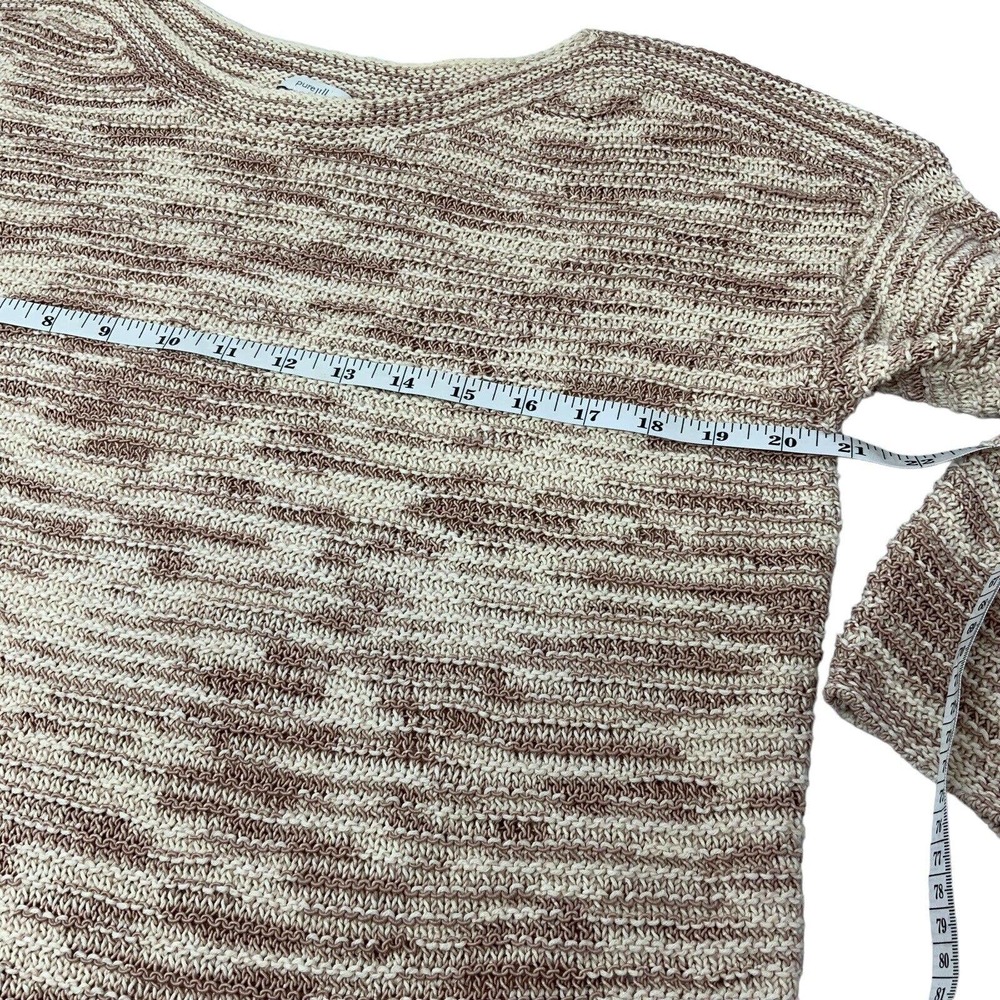Pure J Jill Sweater Woven Sweater Top Boat Neckline Small Petite Oversized Read - Picture 4 of 13